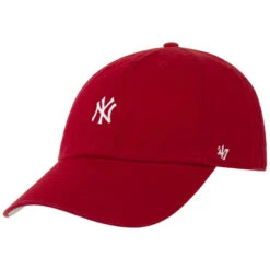 '47 BRAND NY Yankees Base Runner Cap By 47 Brand -Mode Hut Geschäft NY Yankees Base Runner Cap by 47 Brand rot.63003 rf3