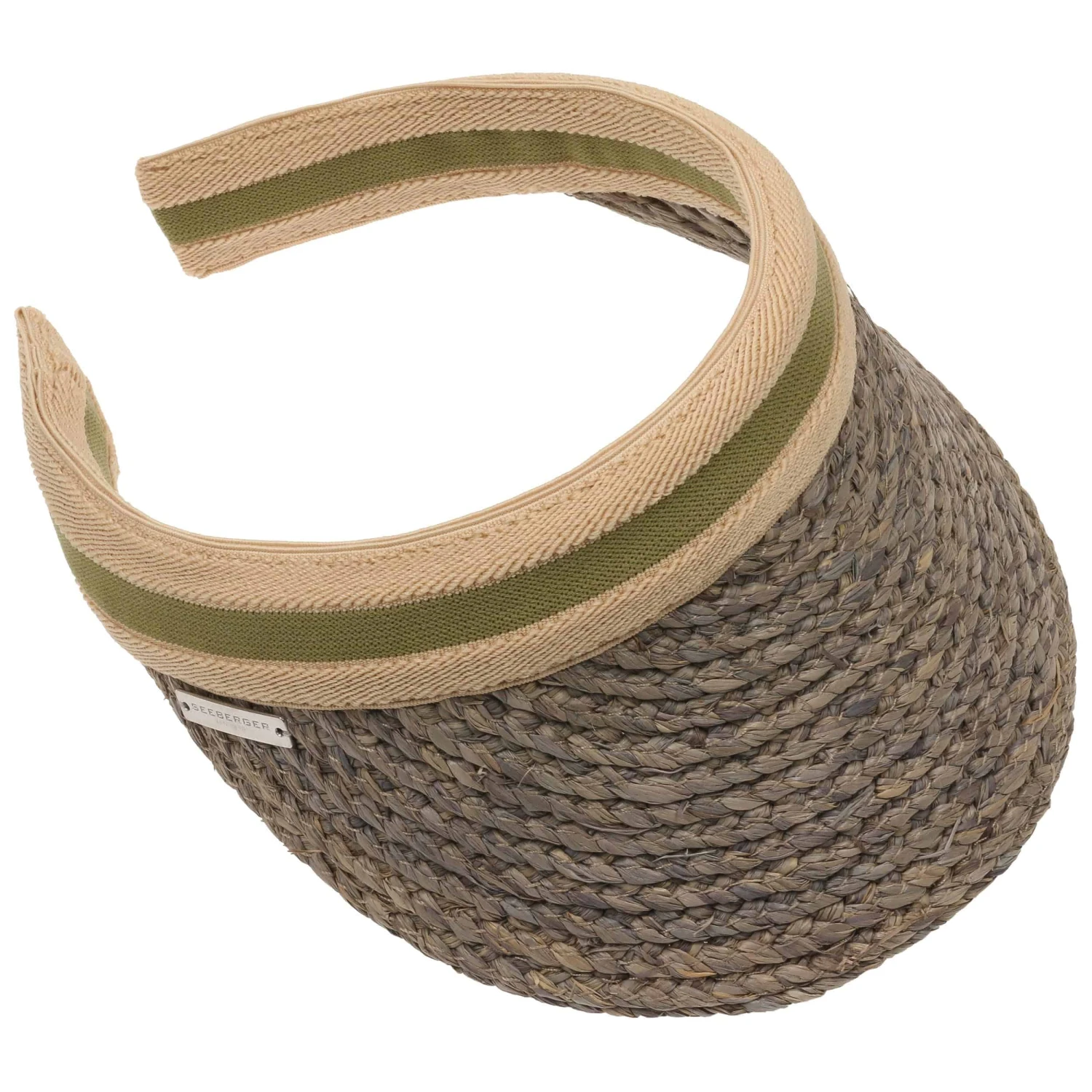 Raffia Schild Visor by Seeberger Raffia Schild Visor By Seeberger -Mode Hut Geschäft Raffia Schild Visor by Seeberger grau.42830 1rf13