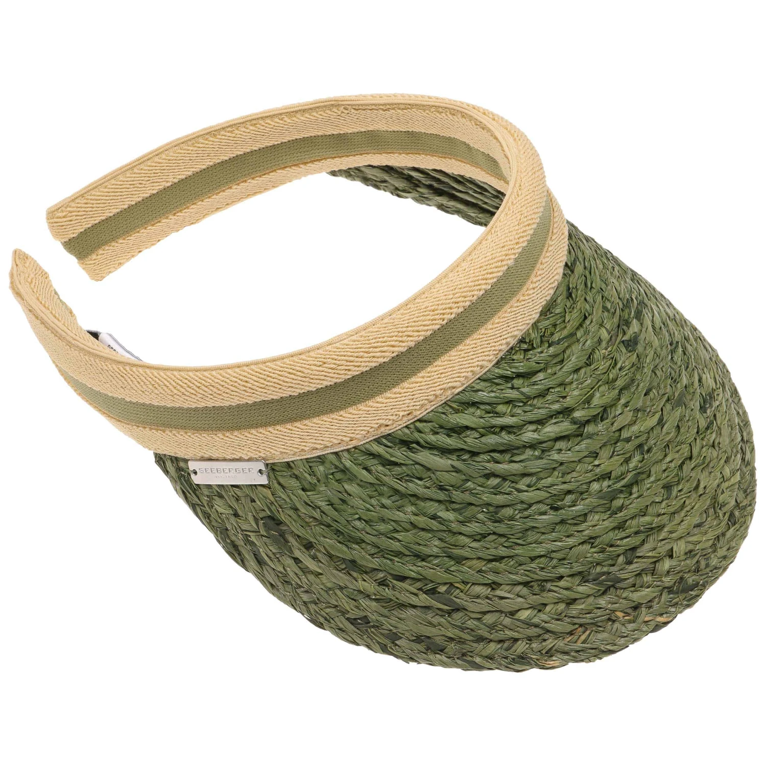Raffia Schild Visor by Seeberger Raffia Schild Visor By Seeberger -Mode Hut Geschäft Raffia Schild Visor by Seeberger oliv.42830 1rf14