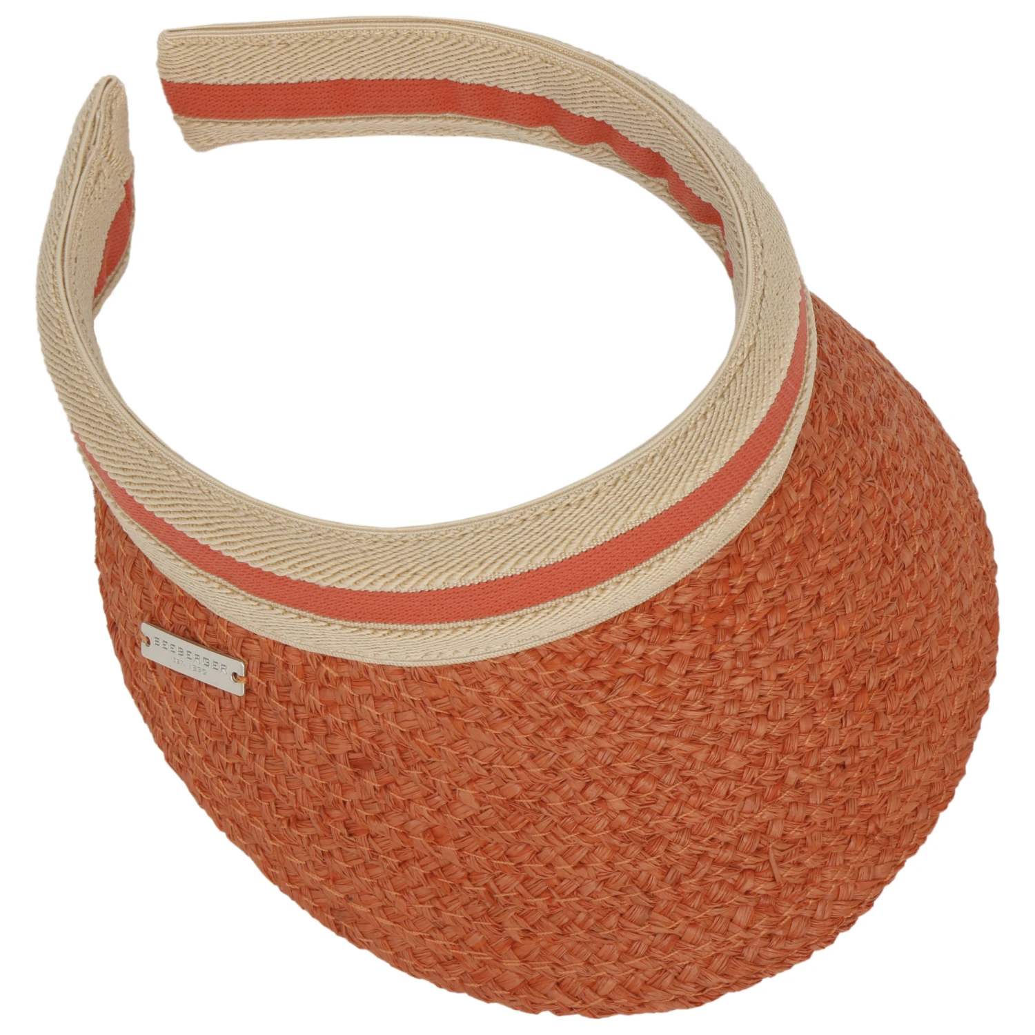 Raffia Sonnenvisor by Seeberger Raffia Sonnenvisor By Seeberger -Mode Hut Geschäft Raffia Sonnenvisor by Seeberger orange.59679 1rf54