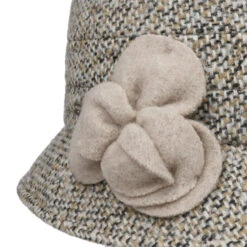 Ramonetta Tweed Glockenhut By Seeberger -Mode Hut Geschäft Ramonetta Tweed Glockenhut by Seeberger beige.63392 5rf15