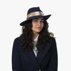 Ravona Haarfilzhut By Lierys Gold -Mode Hut Geschäft Ravona Haarfilzhut by Lierys Gold.60225 7