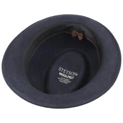 Salco Trilby Wollhut By Stetson -Mode Hut Geschäft Salco Trilby Wollhut by Stetson dunkelblau.58834 2rf192