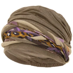 Scarlett Boho Turban By Christine Headwear -Mode Hut Geschäft Scarlett Boho Turban by Christine Headwear hellbraun.63912 rf175