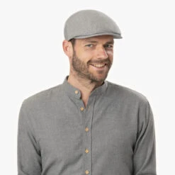 Simon Stripes Flatcap By Mayser -Mode Hut Geschäft Simon Stripes Flatcap by Mayser.59122 8