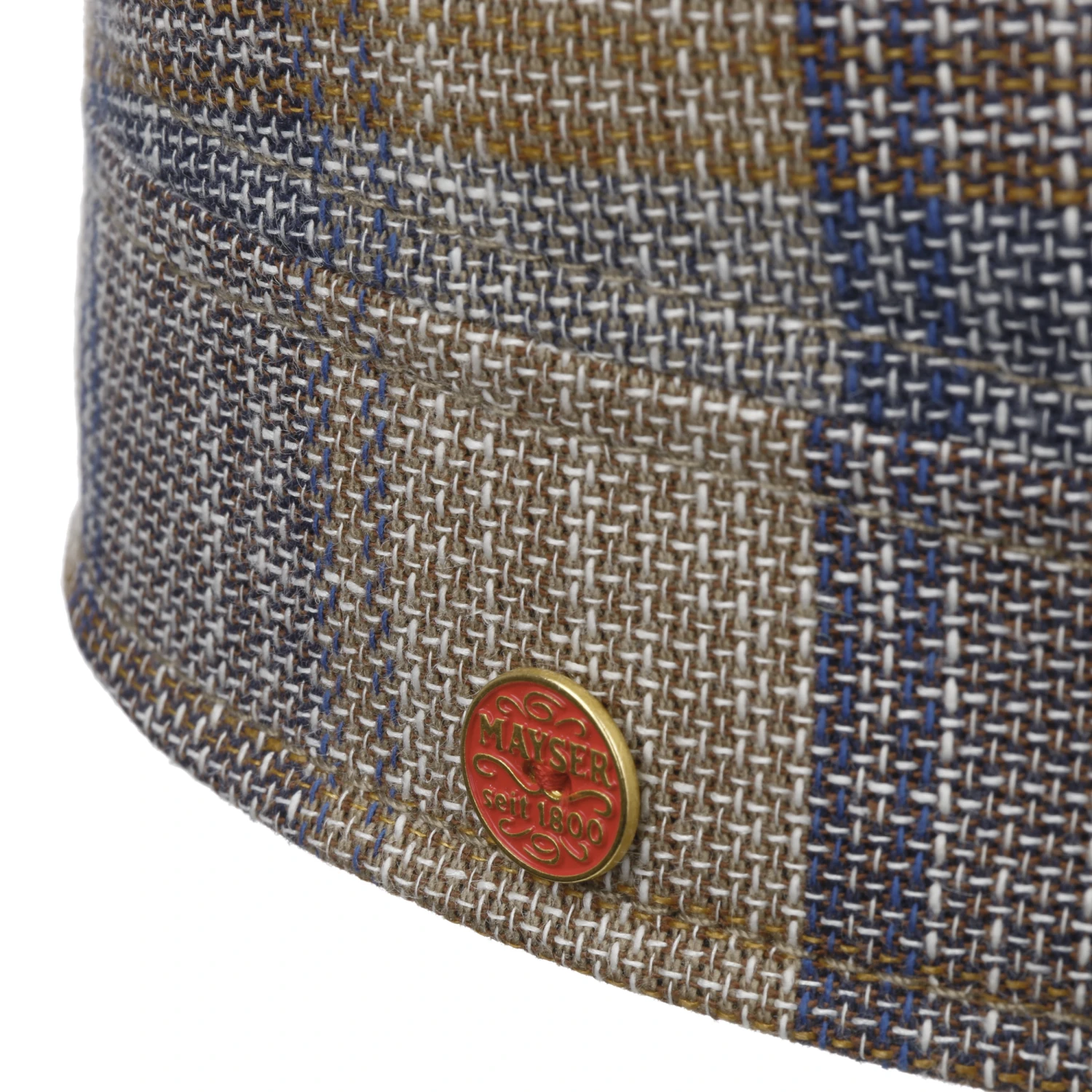 Sören Check Armycap by Mayser Sören Check Armycap By Mayser -Mode Hut Geschäft Soeren Check Armycap by Mayser beige blau.61235 4rf212
