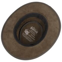 Squashy Twotone Lederhut By BARMAH -Mode Hut Geschäft Squashy Twotone Lederhut by BARMAH braun.34419 2rf11