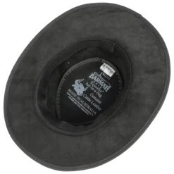 Squashy Twotone Lederhut By BARMAH -Mode Hut Geschäft Squashy Twotone Lederhut by BARMAH schwarz.34419 2rf4