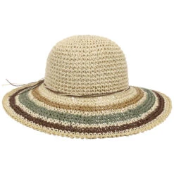 Striped Brim Schlapphut By Lipodo -Mode Hut Geschäft Striped Brim Schlapphut by Lipodo beige braun.61659 rf238