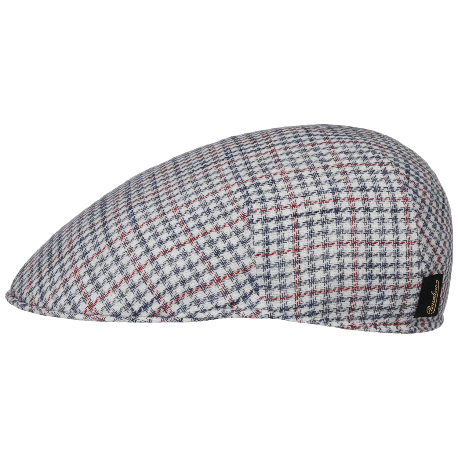 Summer Houndstooth Flatcap by Borsalino Summer Houndstooth Flatcap By Borsalino -Mode Hut Geschäft Summer Houndstooth Flatcap by Borsalino blau wei .66045 rf219
