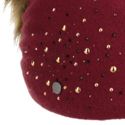 Tasona Wool Bommelmütze By Lierys -Mode Hut Geschäft Tasona Wool Bommelmuetze by Lierys dunkelrot.65185 4rf171