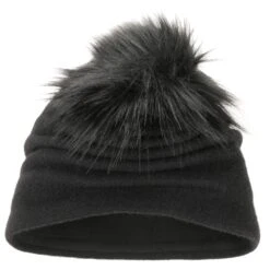 Tasona Wool Bommelmütze By Lierys -Mode Hut Geschäft Tasona Wool Bommelmuetze by Lierys schwarz.65185 1rf4
