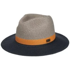 Tavua Papierstrohhut By Chillouts -Mode Hut Geschäft Tavua Papierstrohhut by Chillouts blau grau.65918 rf255