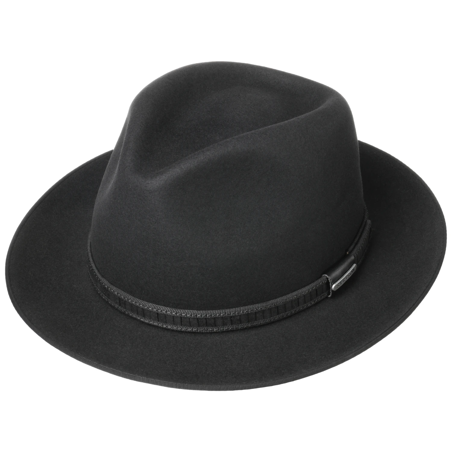 Tentoca Fedora Haarfilzhut by Stetson Tentoca Fedora Haarfilzhut By Stetson -Mode Hut Geschäft Tentoca Fedora Haarfilzhut by Stetson schwarz.58851 1rf4