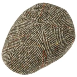 Texas Herringbone Wool Flatcap By Stetson