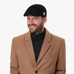 Texas Robust Denim Flatcap By Stetson -Mode Hut Geschäft Texas Robust Denim Flatcap by Stetson.62689 8