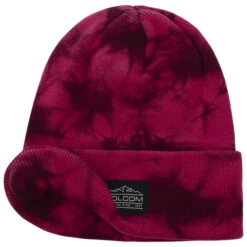 Tie Dye Beanie By Volcom -Mode Hut Geschäft Tie Dye Beanie by Volcom rot.61250 1rf3