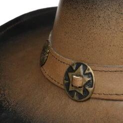 Tombstone Lederhut -Mode Hut Geschäft Tombstone Lederhut braun.43775 5rf11