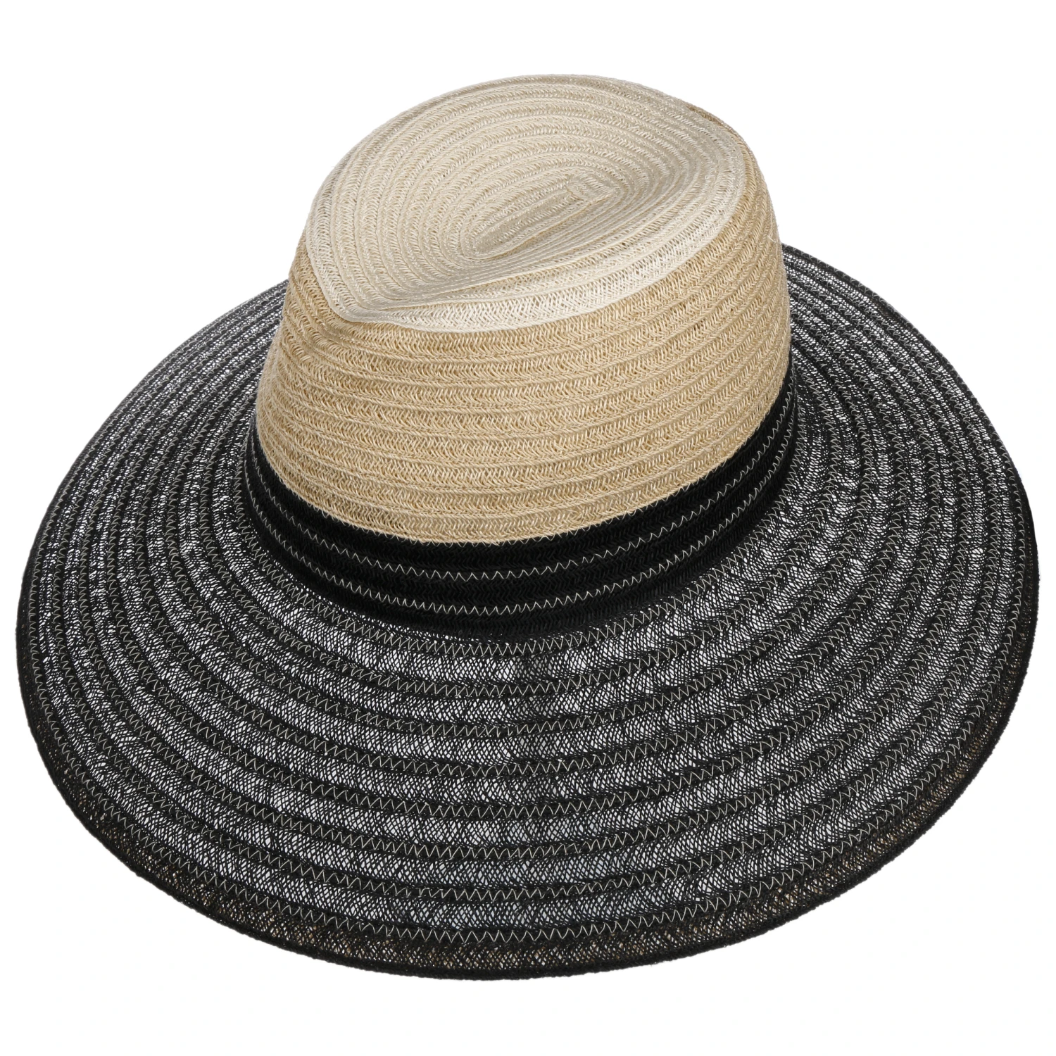 Tricolour Hanfhut by Mayser Tricolour Hanfhut By Mayser -Mode Hut Geschäft Tricolour Hanfhut by Mayser natur schwarz.62069 1rf201