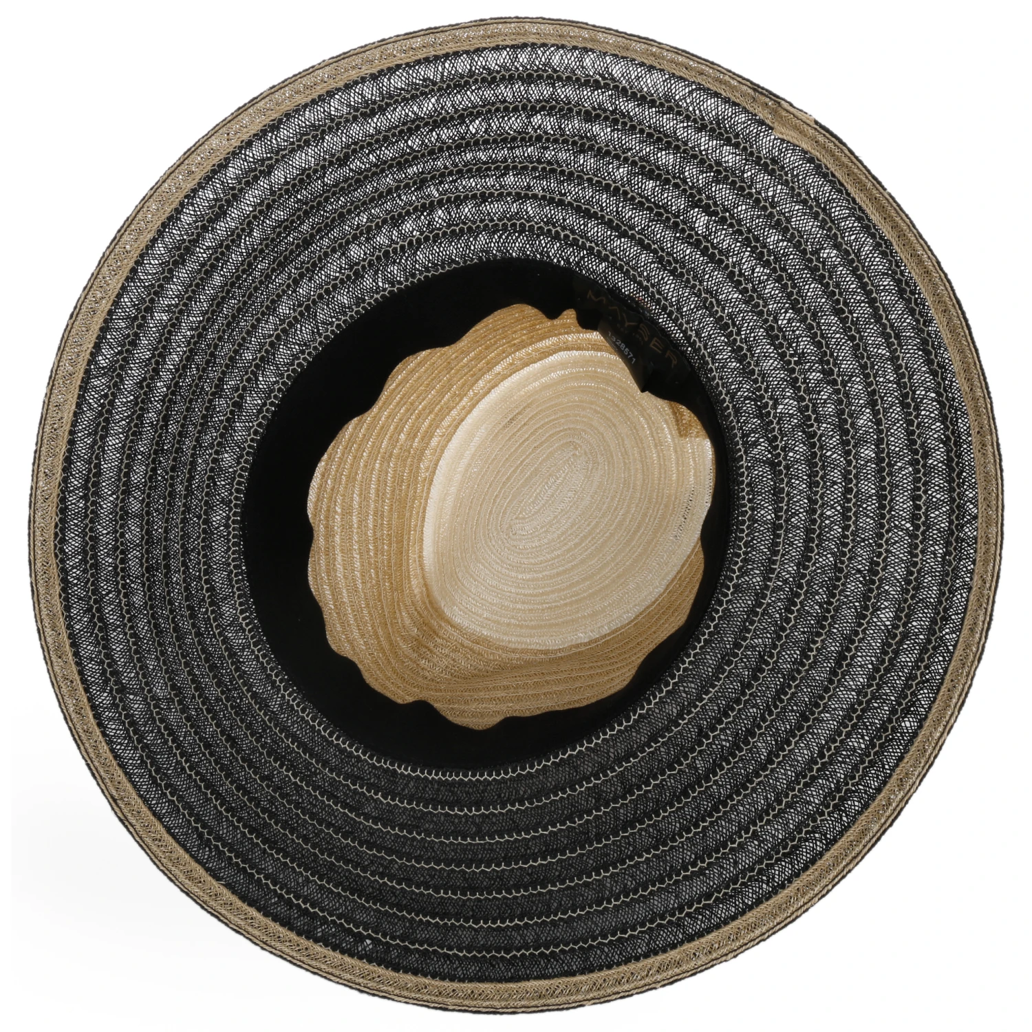 Tricolour Hanfhut by Mayser Tricolour Hanfhut By Mayser -Mode Hut Geschäft Tricolour Hanfhut by Mayser natur schwarz.62069 2rf201