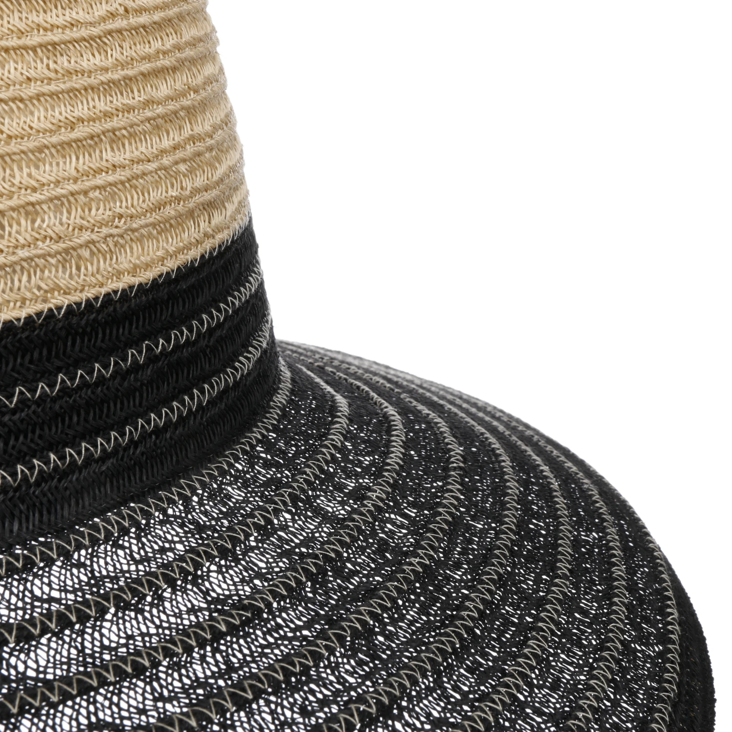 Tricolour Hanfhut by Mayser Tricolour Hanfhut By Mayser -Mode Hut Geschäft Tricolour Hanfhut by Mayser natur schwarz.62069 5rf201