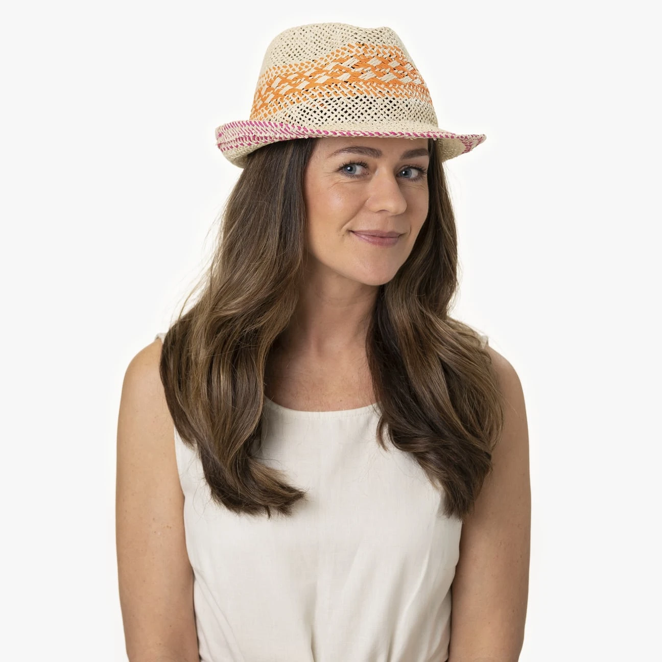 Tricolour Latina Trilby Strohhut by Chillouts Tricolour Latina Trilby Strohhut By Chillouts -Mode Hut Geschäft Tricolour Latina Trilby Strohhut by Chillouts.62768 7