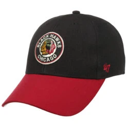 '47 BRAND Vintage NHL Blackhawks Cap By 47 Brand -Mode Hut Geschäft Vintage NHL Blackhawks Cap by 47 Brand schwarz.61157 rf4