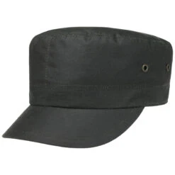 Waxed Armycap By Lierys -Mode Hut Geschäft Waxed Armycap by Lierys oliv.59964 rf14