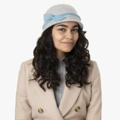 Woolmark Cloche Walkhut By Seeberger -Mode Hut Geschäft Woolmark Cloche Walkhut by Seeberger.60183 7