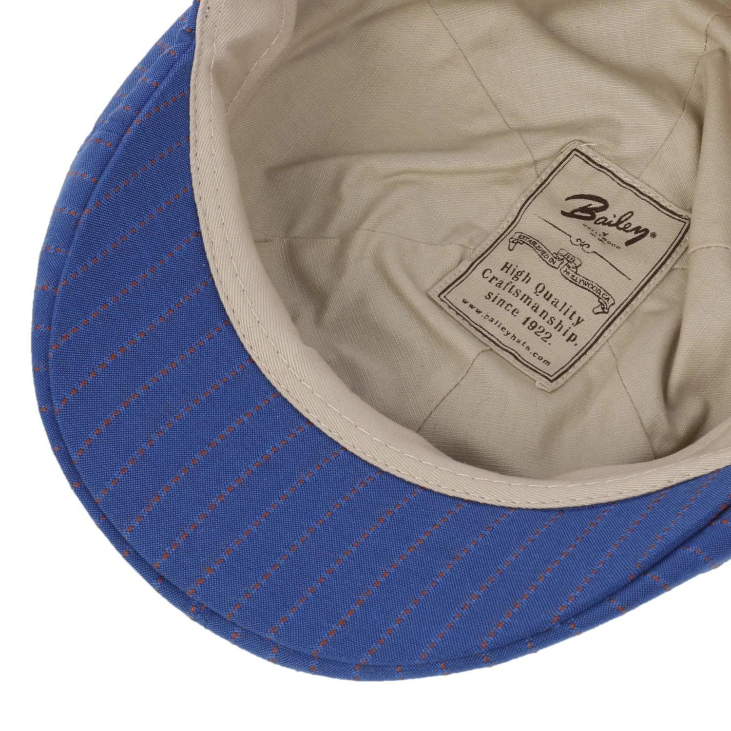 Wortham Stripe Flatcap by Bailey 1922 Wortham Stripe Flatcap By Bailey 1922 -Mode Hut Geschäft Wortham Stripe Flatcap by Bailey 1922 blau.65114 2rf2
